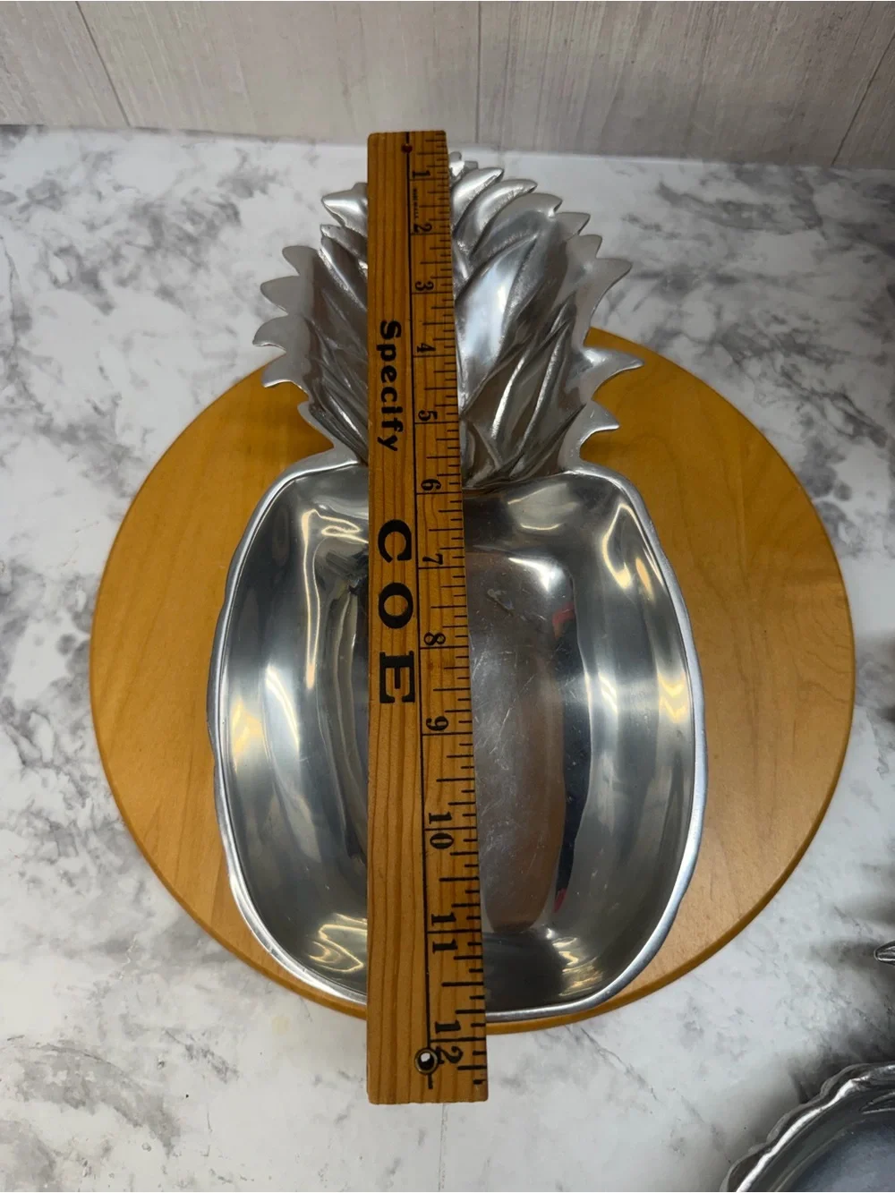 Mariposa Pineapple Decorative Serving Dish Candy Bowl Hawaiian Beach Theme